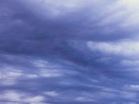 Wolkenstrukturen in der Gewitterfront